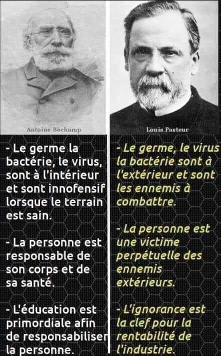  Antoine Béchamp < vs > Louis Pasteur 